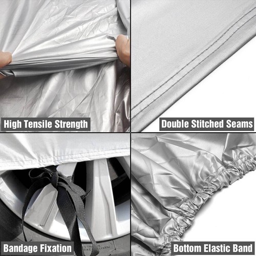 Car Cover Waterproof All Weather Outdoor Sun Protection Cover For Tesla Model S - Picture 5 of 13