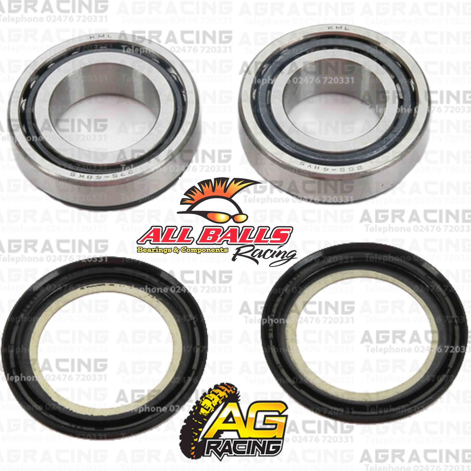 All Balls Steering Headstock Stem Bearing Kit For Suzuki GS 750E 1978 Motorcycle
