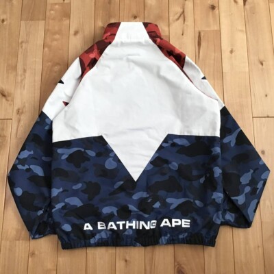 BAPE STA Track Top Jacket Blue camo a bathing ape star Size M | eBay