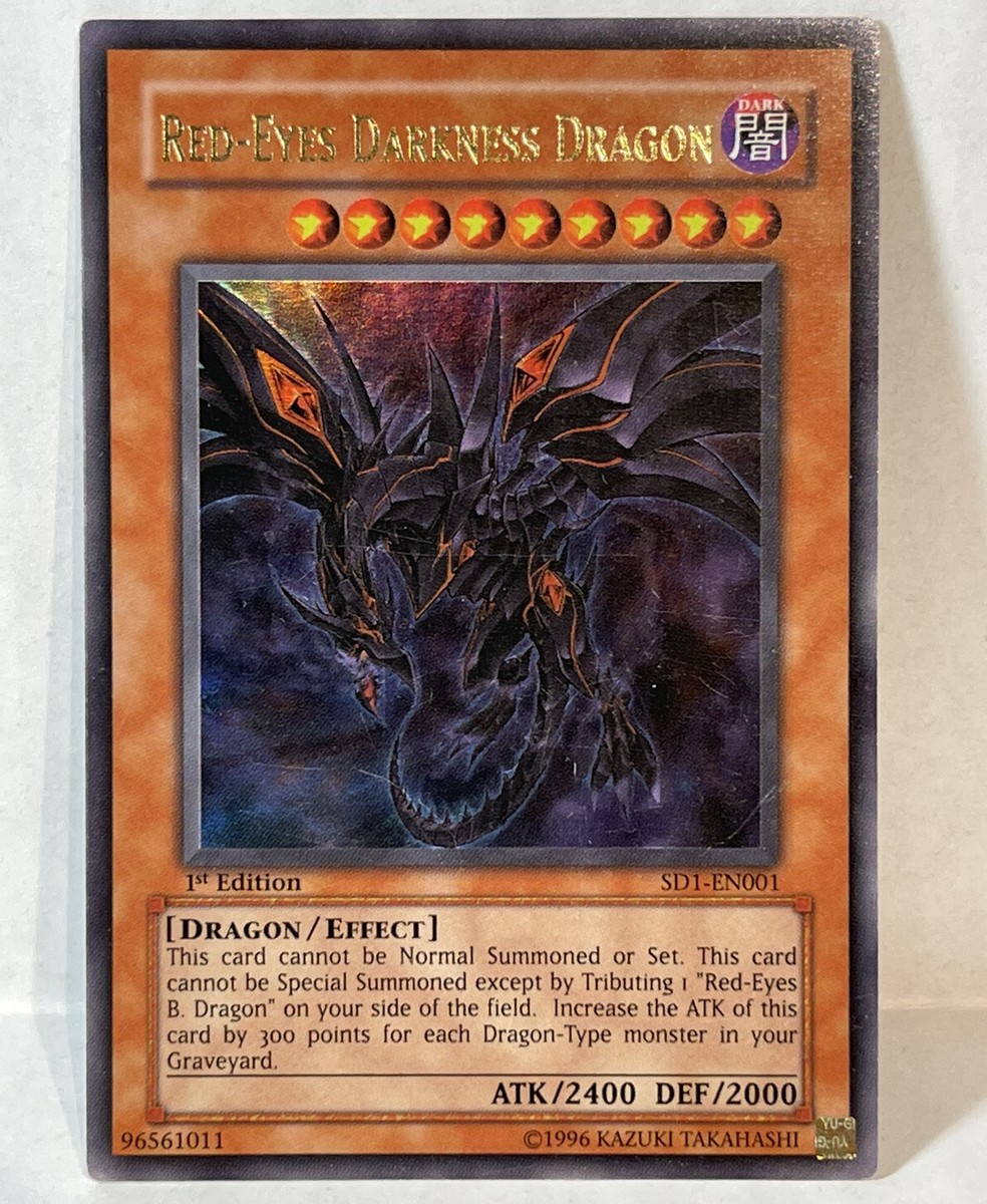 Yu-Gi-Oh! Red-Eyes Darkness Dragon 1st Edition Ultra Rare SD1