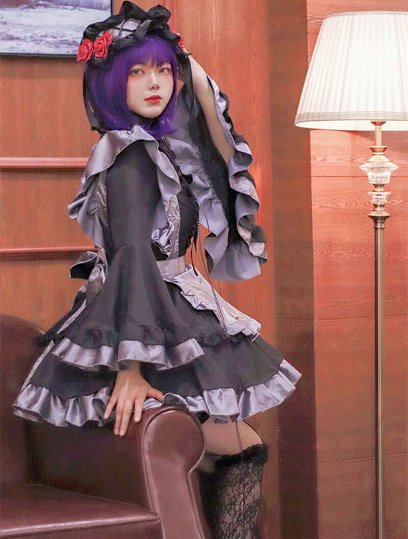 flowy anime dress Women Anime Cosplay Dress Off the Shoulder Costume Outfit Full Set God –  DAZCOS main image 0