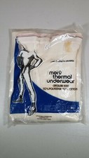 Vintage Men's Long John Pants Thermal Underwear Size Large Ankle Length