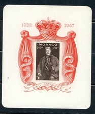 Monaco blok 1947 Mi 2 MNH, Mi CV 40 EUR