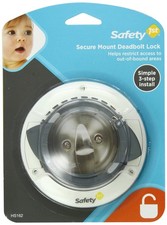 Safety 1st Secure Mount Deadbolt Lock,White