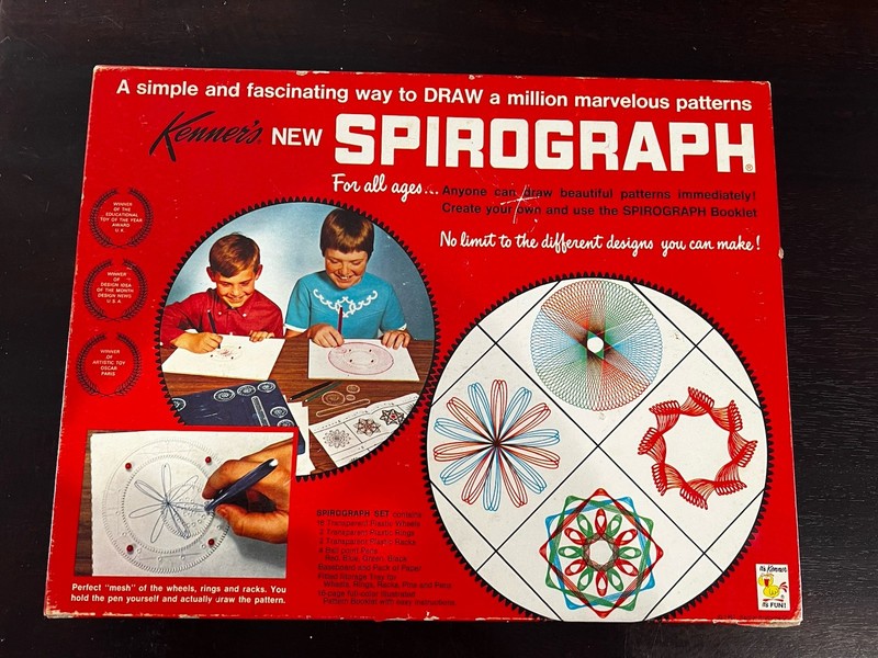 1967 Vintage Kenner's New SPIROGRAPH W/Original Box & Instructions