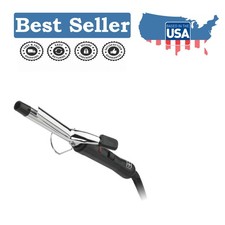 Versatile 5/8 Inch Silver Curling Iron, High and Low Settings for All Hair Types
