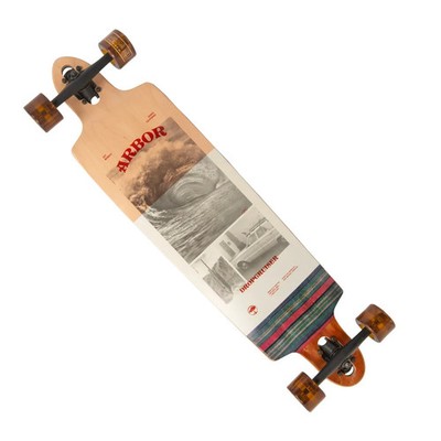 LONGBOARD SKATEBOARD LONG BOARD ARBOR SKATEBOARDS DROPCRUISER 9 PLY MAPLE DECK ~