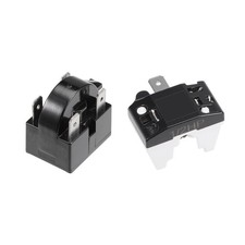Refrigerator Start Relay 12 Ohm 4 Pin  Overload Protector 1/2HP 375W