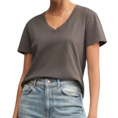 Z Supply Weekdays V-Neck Tee Washed Grey 