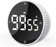 Upgrade Digital Kitchen Timer - Magnetic Countdown Countup Visual Pomodoro Timer