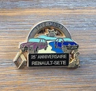 RENAULT TWINGO SETE 25TH ANNIVERSARY PINS SIGNED DECAT
