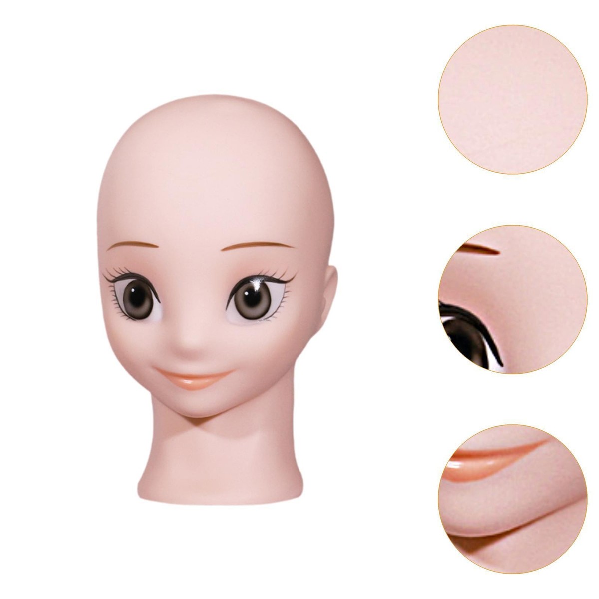 Schaufensterpuppenkopf Aus PVC – Für Perücken, Hüte & Make-up-Übungen