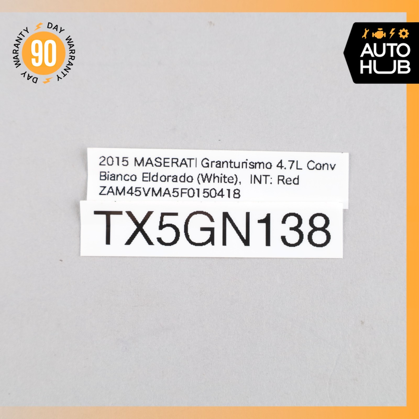 10-19 Maserati GranTurismo M145 Convertible Rear Right Side Flap Red OEM 30k
