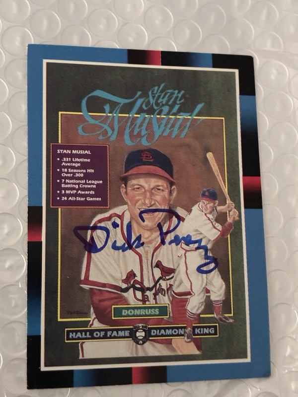 Artist Dick Perez MUSIAL puzzle 1988 Donruss baseball card.  #641
