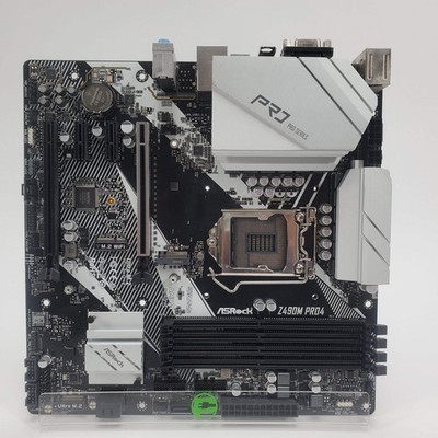 Broken AsRock Z490M Pro4 LGA 1200 mATX Intel DDR4 Motherboard Read