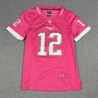 Tom Brady New England Patriots Jersey Womens Small Pink Nike NFL Football