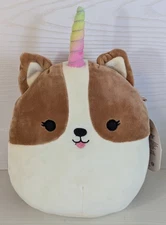 Squishmallow Marceline Corgicorn 8” Plush 2021, Please Read The Description 