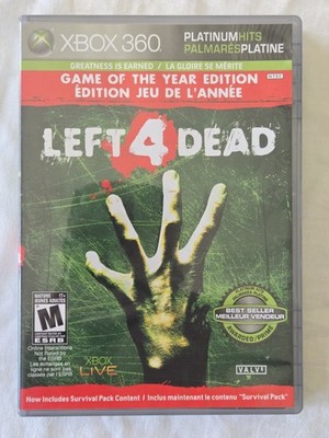 Left 4 Dead Platinum Hits Game of the Year Edition (Microsoft Xbox 360) w/Manual