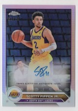 2023-24 TOPPS CHROME ROOKIE AUTO SCOTTY PIPPEN JR
