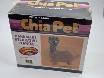 Vintage Chia Pet Chia Dinosaur Planter Kit Watch Me Grow NEW, Sealed! Rare