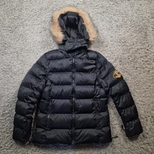 Zavetti Canada Coat Mens Large Black Puffer Parka Jacket