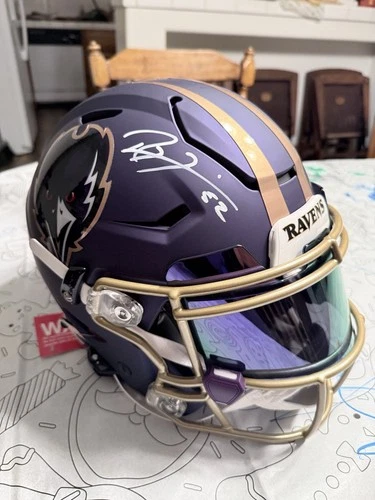 Ray Lewis Signed Speedflex Helmet Baltimore Ravens Beckett Authenticated NFL