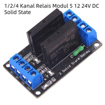 Relais Modul 5 12 24V DC Solid State Relais Low / Hoch Level Trigger 1/2/4 Kanal