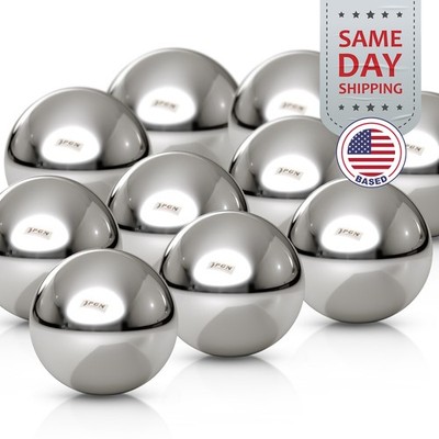 (10 Pieces) 1'' Inch Carbon Steel Bearing Ball (G500 Precision)