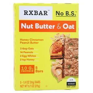Rx Bar Rx Bar Nut Butter & Oat Honey Cinnamon Peanut Butter 5 bars