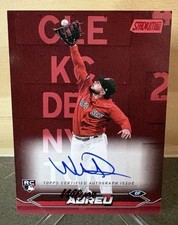 2024 Topps Stadium Club Wilyer Abreu Red Foil RC Auto /50 Rookie Autograph