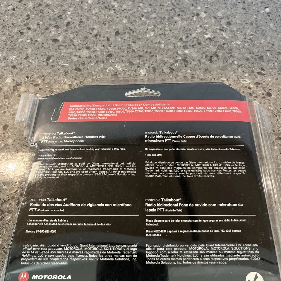 Motorola 1518 Talkabout Walkie Talkie Acoustic Tube Security Earbud Headset NEW! - Image 4 of 4