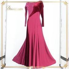 Chacott Ballroom Dance Costume Pink Purple Standard M no zipper stretchy