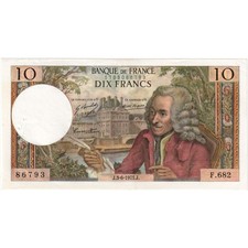 [#335969] France, 10 Francs, Voltaire, 1971-06-03, F.682, UNC