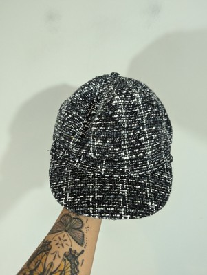 David and Young Womens Academia Preppy College Y2K Tweed Taxi Style Hat Clueless