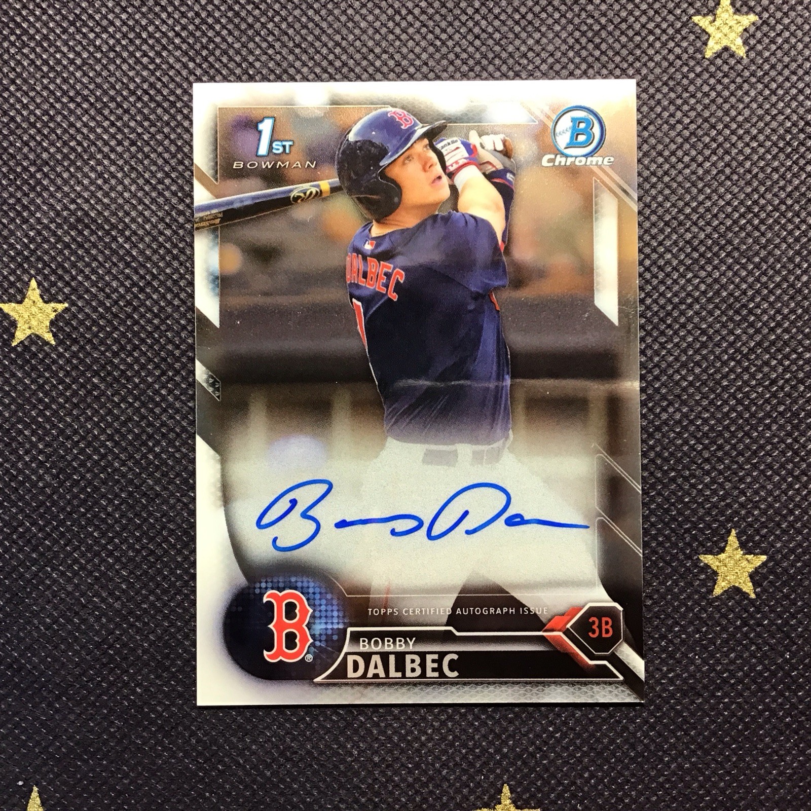 Bobby Dalbec 2016 Bowman Chrome 1st Draft Rookie Auto Boston Red Sox 