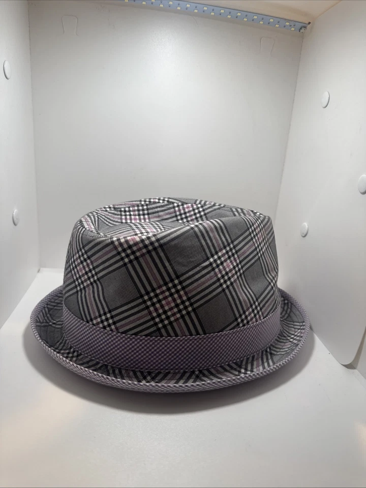 Sombrero Robert Graham Lavanda Estilo Fedora Talla Grande Forrado de Seda Foto 2 de 3