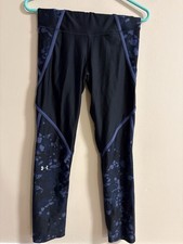 Under Armour HeatGear Men's Compression Pants Black Navy M Athletic Tapered Leg