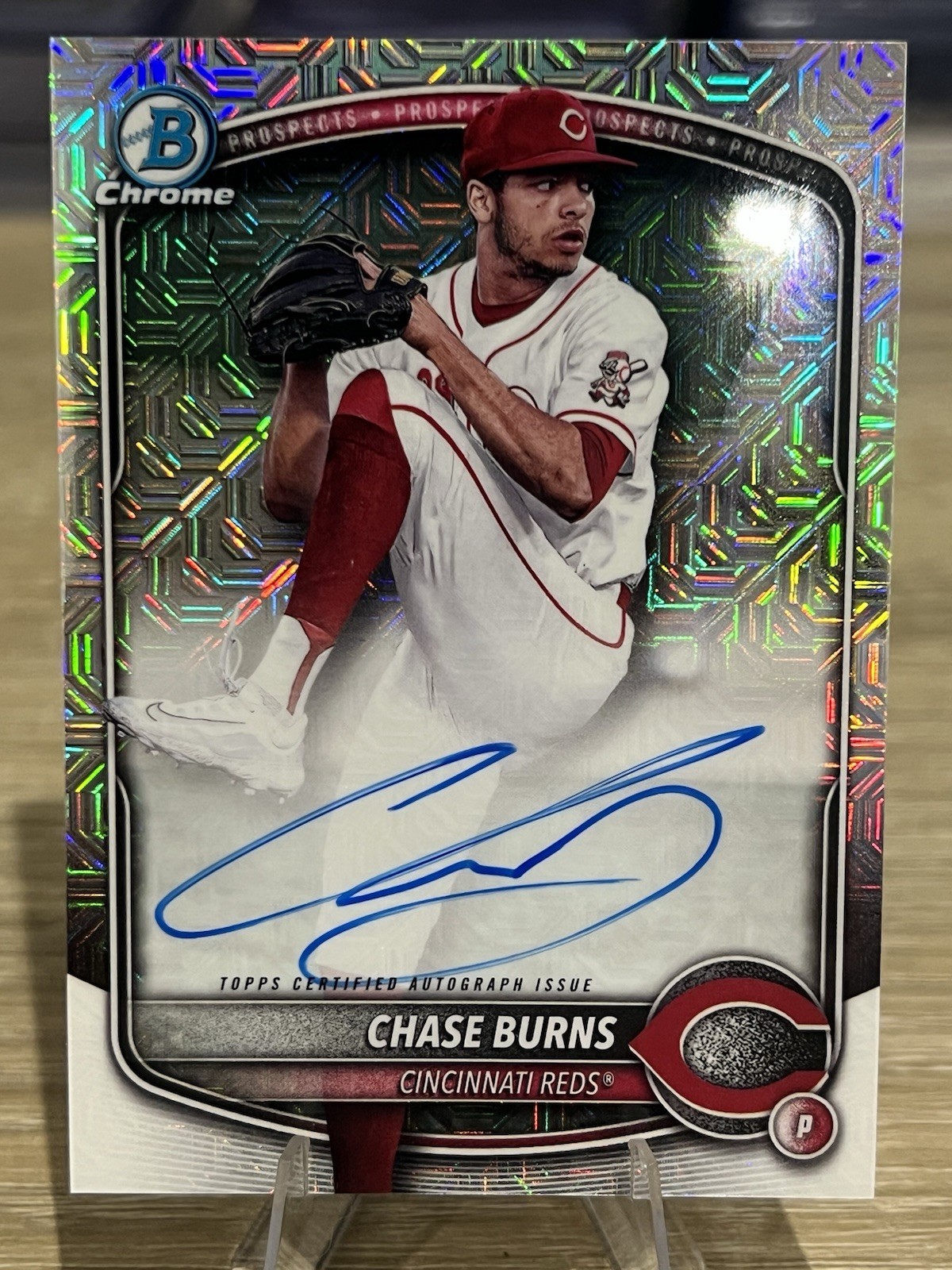 2025 Bowman - Chrome Prospect Mega Box Autographs Chase Burns #BMA-CB (AU, RC)