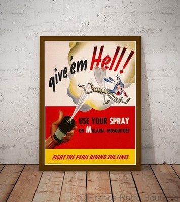 Poster-Poster Give 'Em Hell Malaria
