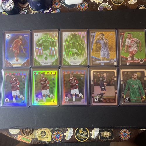 10 Soccer Numbered Card Lot