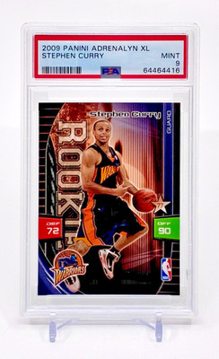 2009-10 Panini Adrenalyn XL Stephen Curry ROOKIE (RC) PSA 9 - SHIPS IMMEDIATELY
