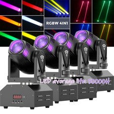 4PCS 100W LED Moving Head Light RGBW DMX Beam Stage Spot Lighting DJ Disco