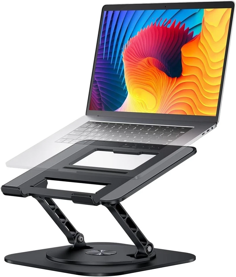 Soporte ergonómico ligero para computadora portátil con base giratoria - Se adapta a MacBook Pro/Air Foto 3 de 4