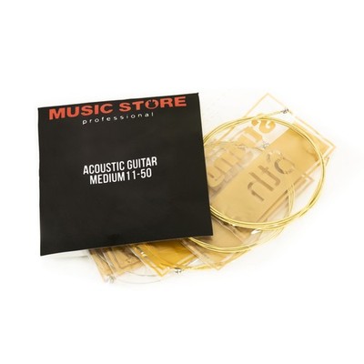Acoustic Guitar Strings 11-50, MUSIC STORE, Westerngitarrensaiten