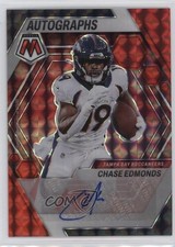 2023 Panini Mosaic Red Prizm /199 Chase Edmonds (Wrong Prefix On Card) Auto 0xh3