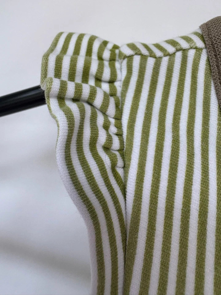 Vestido sin mangas a rayas verdes talla 2T de Tea Collection para niñas Foto 4 de 4