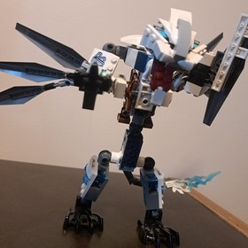 LEGO Ninjago (70748) - Zane's Titanium Dragon (No Minifigures) - 97% Complete