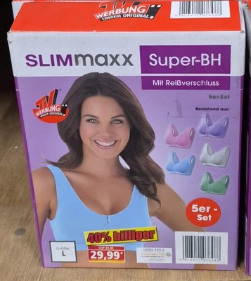 1,60 /St SLIMmaxx Super-BH mit Reißverschluss 5er-Set  Bunt   TV OVP