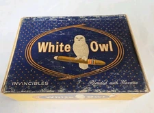 Vintage White Owl Cigar Box 10 Cent Invincible General Cigar Co.