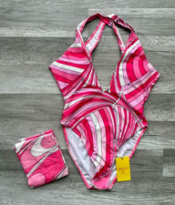 Emilio Pucci One Piece Swimsuit Pink Size Small New With Tags